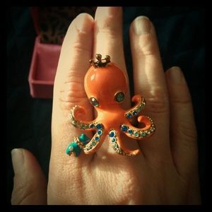 Betsey Johnson octopus ring sizes 7.5