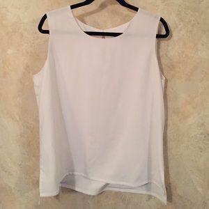 White Calvin Klein polyester spandex top