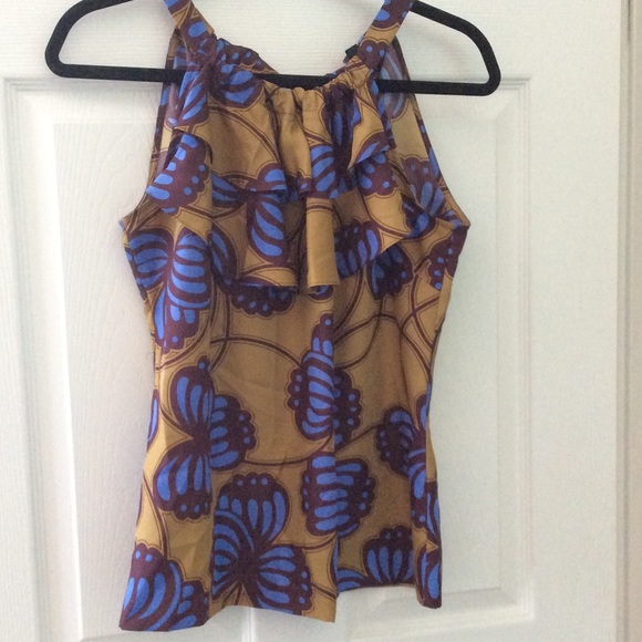 Banana Republic Tops - Sleeveless BLouse with Ruffle Detail
