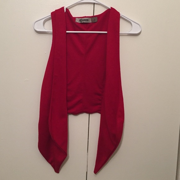 Stradivarius red vest