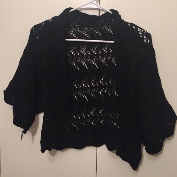 Bossini Black crochet cardigan