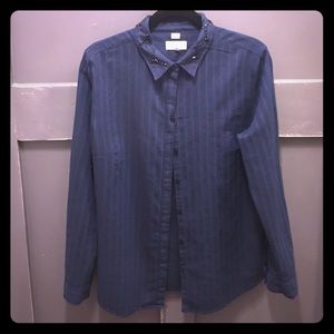 Loft adorable navy blouse