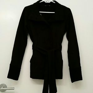 Armani Exchange Double Button Winter Coat w/ Belt