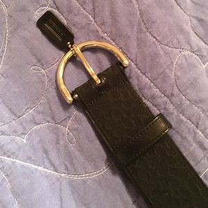 Coach women's monogram belt large