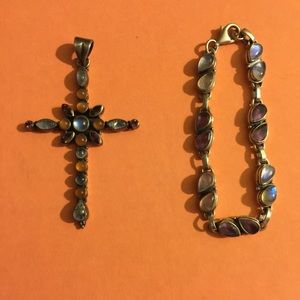 Cross Pendant & Bracelet
