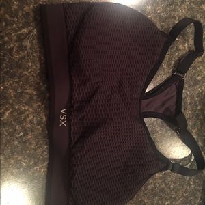 Victoria's Secret black sports bra VSX size M