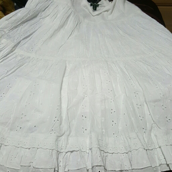 White long  skirt Ralph Lauren size 10