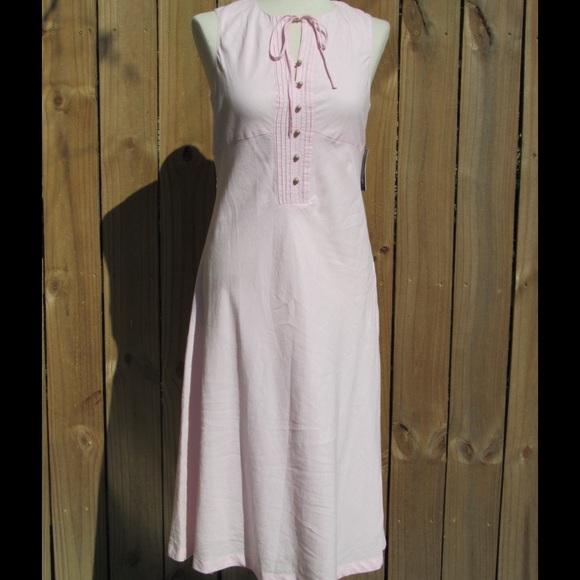 Nautica Dresses & Skirts - Adorable NWT pink linen dress by Nautica! Nautica Dresses & Skirts - Adorable NWT pink linen dress by Nautica!