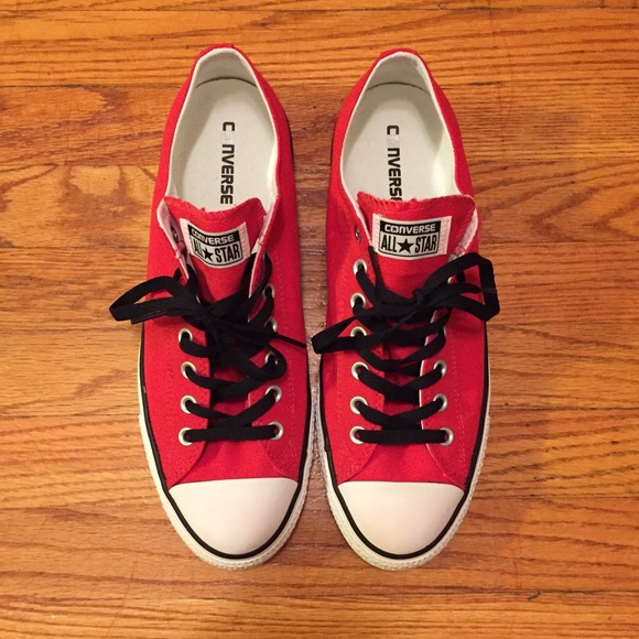 Men's red Converse sneakers