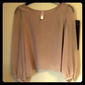 Blush colored blouse