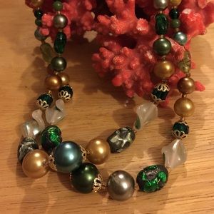 Vintage 2 layer West German necklace
