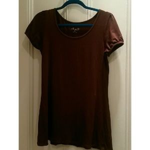 Chocolate Brown Tunic Tee | Willi Smith