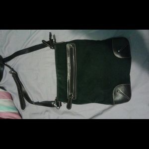 Dark green / black purse