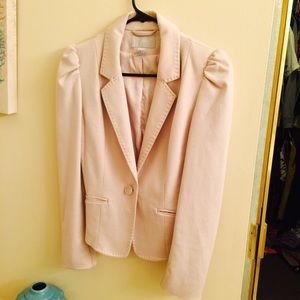 H & M Nudish Pink Knit Blazer