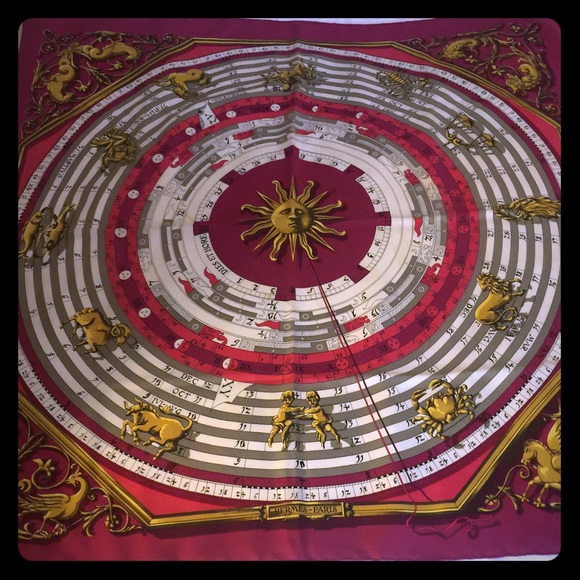 Authentic Hermes Silk Scarf