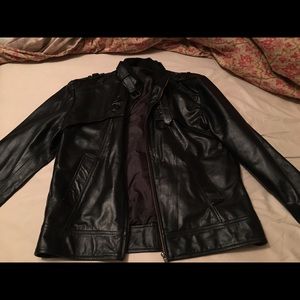 Leather jacket. Men's size S. Unisex. Never worn.