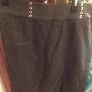 Grey White House black market pencil skirt