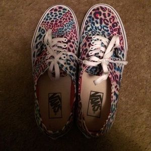 NEW Colorful cheetah print vans.