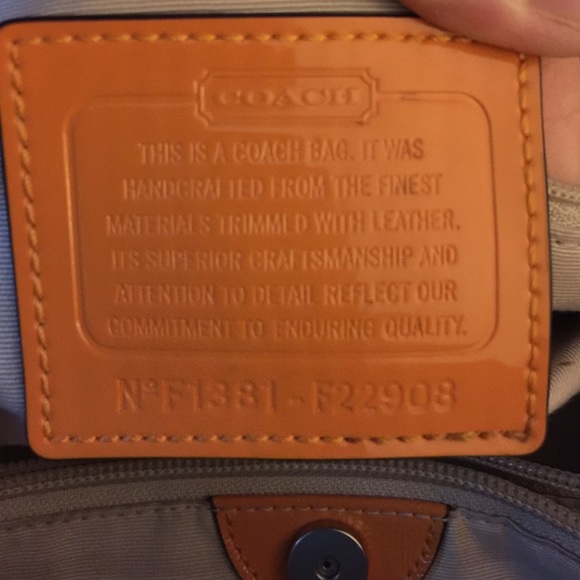 Coach purse and matching wallet fall colors - Picture 3 of 4