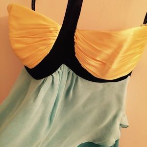 Bebe Silk Halter Top