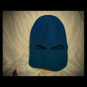 Homemade crochet ski-mask