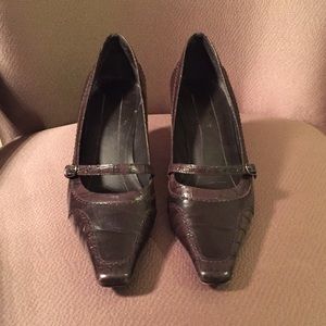 9 West Rich Chocolate Dress Heels