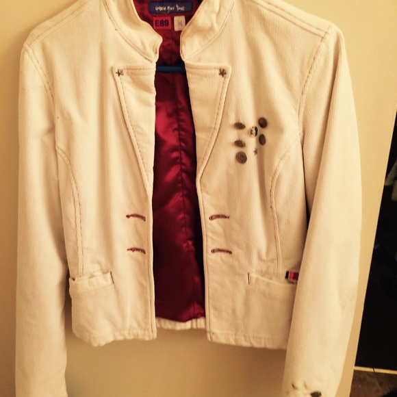 Corduroy Military Blazer