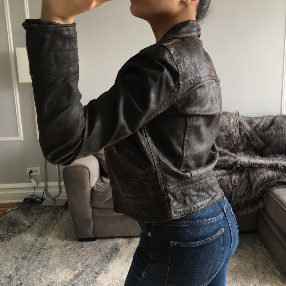 NWOT Miss Sixty Genuine Leather Jacket - Picture 14 of 14