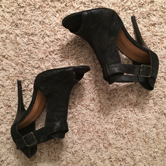 Chinese Laundry Peep Toe Sueded Stilletos