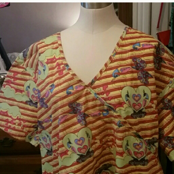3 size 3x scrub tops  bundle for Wooga