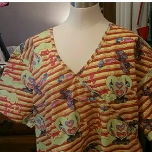 3 size 3x scrub tops  bundle for Wooga