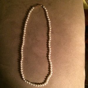 SALE 14k Real Pearl Necklace and Earrings