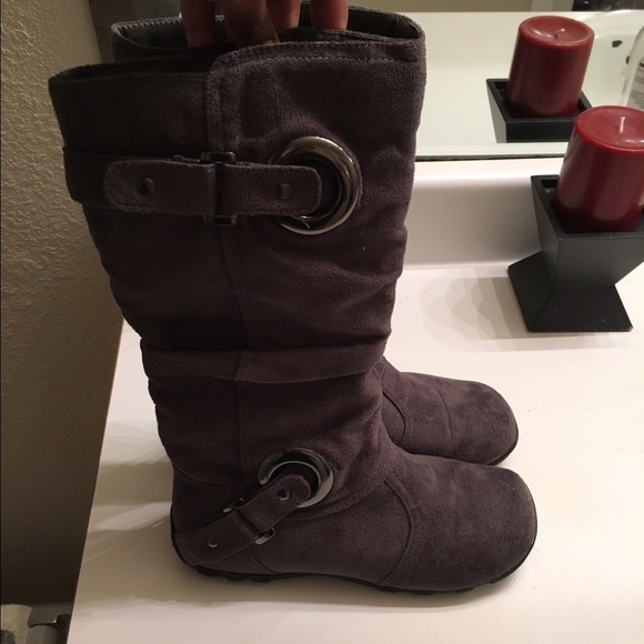 Grey Suede Boots!