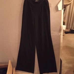 Black high waisted flowy wide leg pants