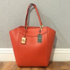 Ralph Lauren leather oversize purse