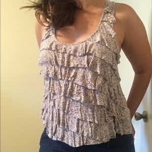 Ruffle tank