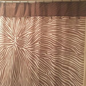 Kate Spade Zebra print shower curtain