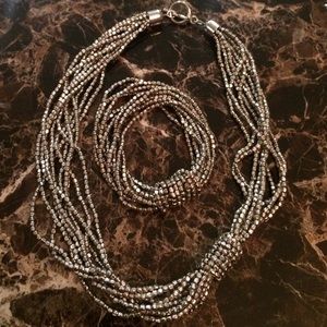Bracelet and matching necklace