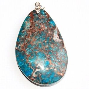 Blue sea sediment jasper 925 sterling silver
