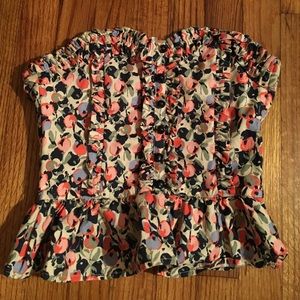 H & M strapless bustier top Size XS