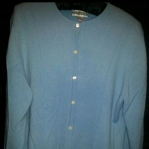 100% Cashmere front button sweater