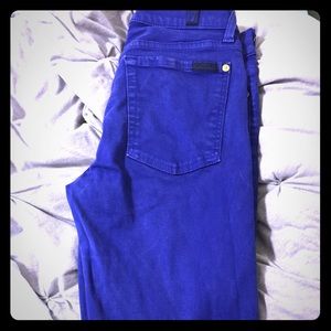 Size 27 blue seven skinny jeans