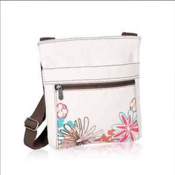 Great cross body bag by Thirty One daisy print