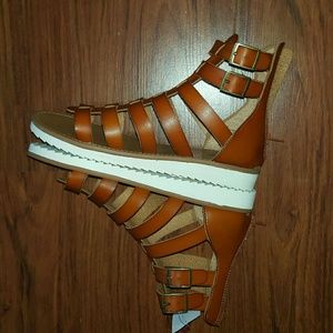 Nwt brown gladiator sandal size 9