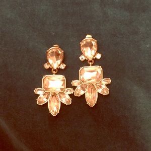 Elegant jeweled dangling earrings