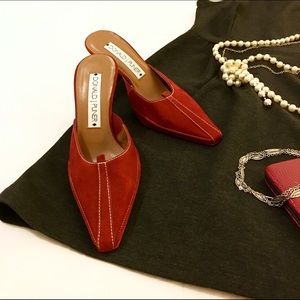 Donald J. Pliner Red Suede Heels
