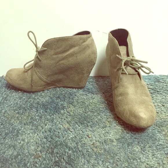 Taupe booties