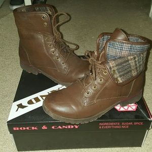 Brown Combat Boots