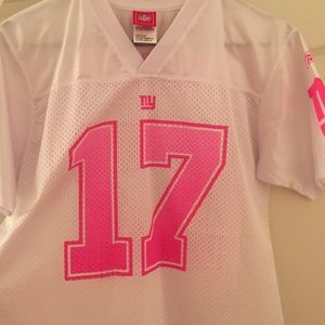 NY Giants Pink & White Jersey