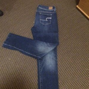 American Eagle Outfitters - dark wash denim.